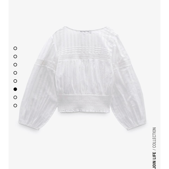 Zara Linen Blouse - Picture 2 of 9